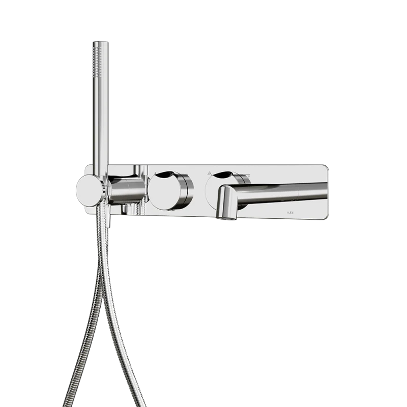 Robinet de bain mural avec douchette Collection Moon - Image 2