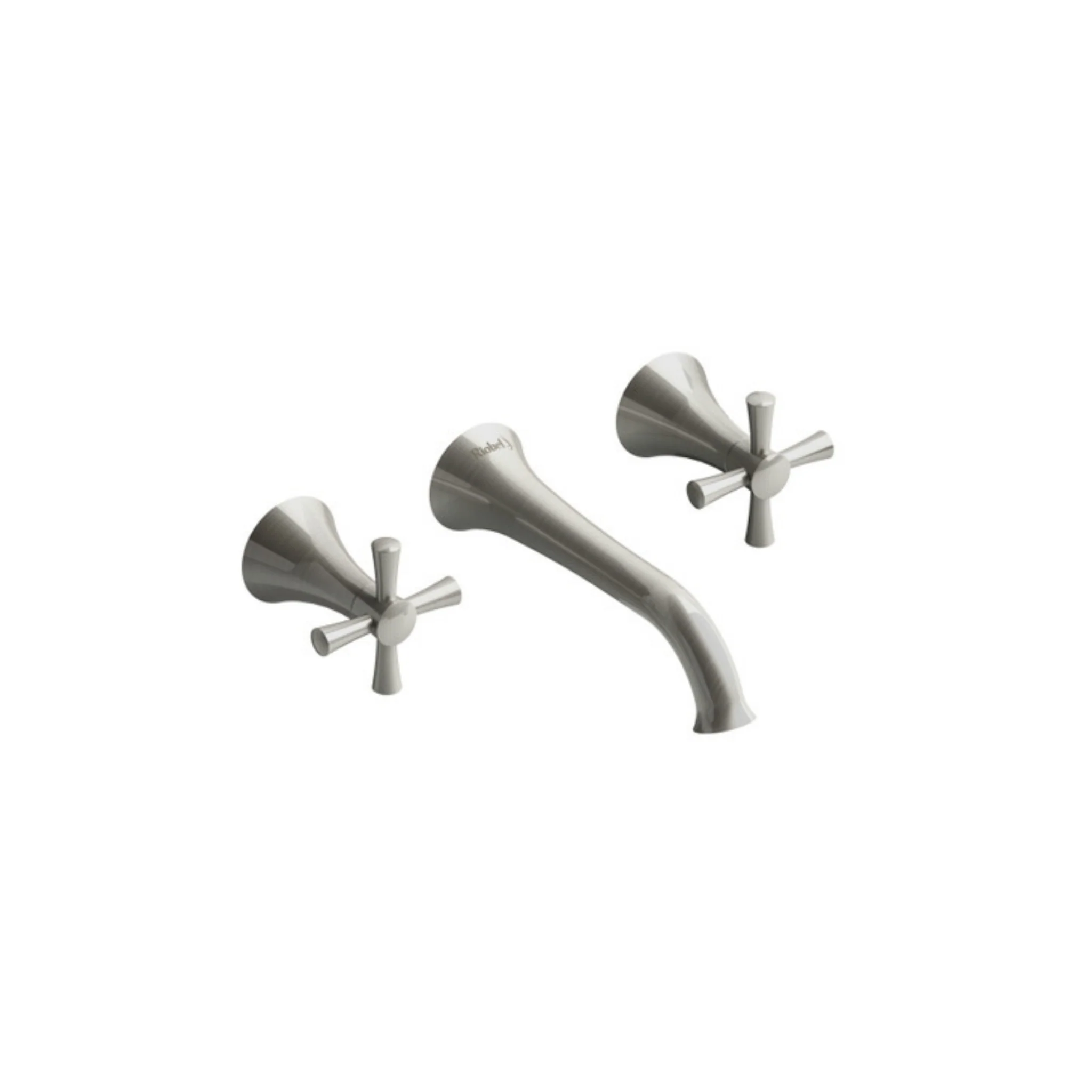 Robinet de bain mural Nickel Brossé Collection Edge