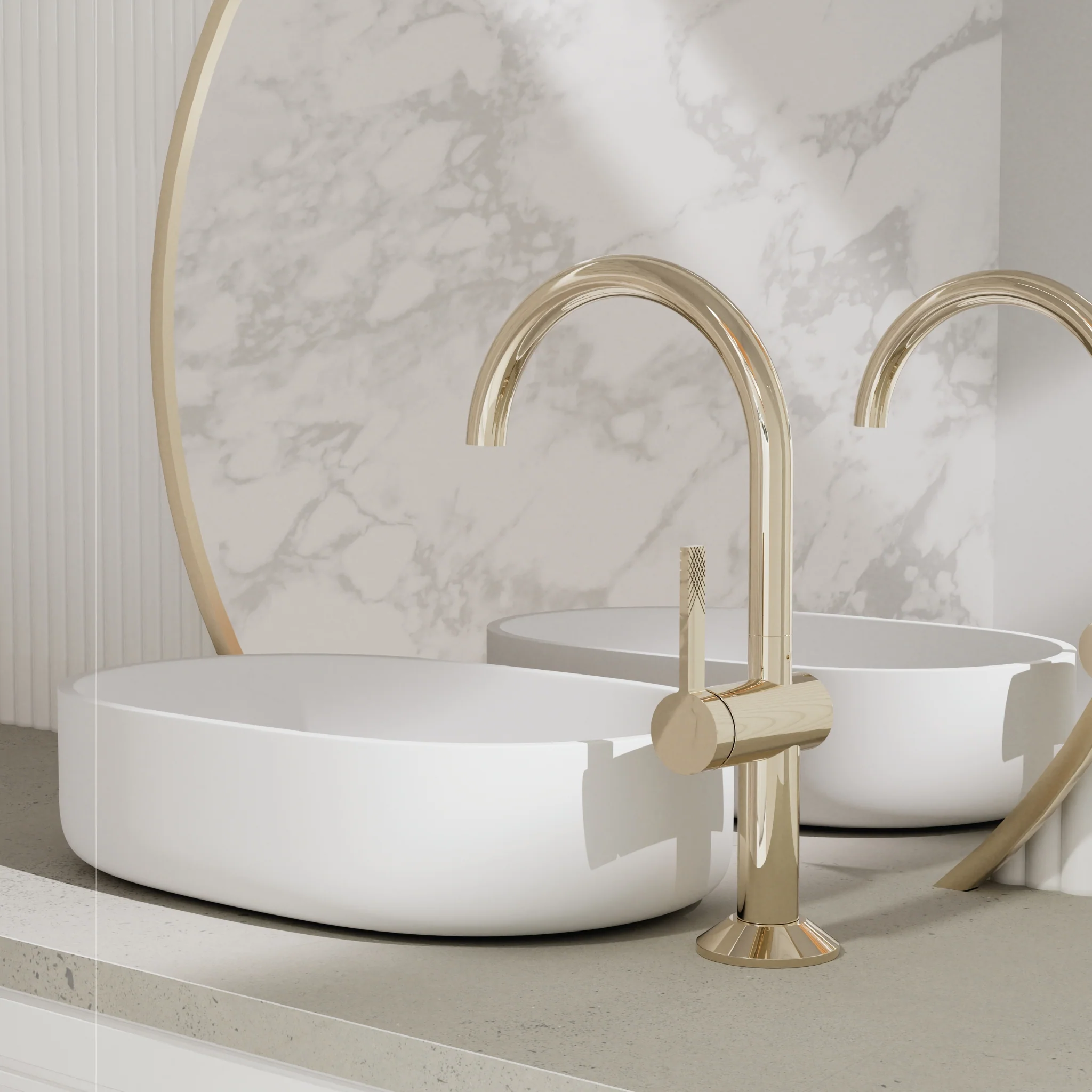 Robinet de lavabo monotrou avec drain Collection Paloma - Image 6
