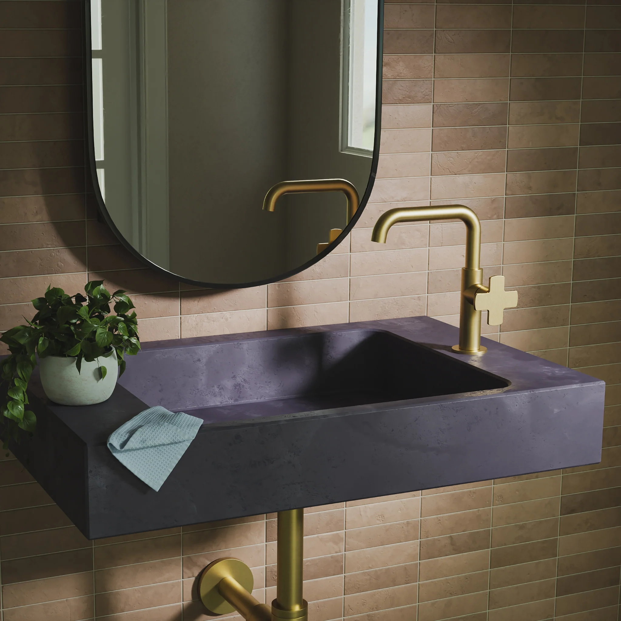 Robinet de lavabo monotrou Bec Carré Collection AIR - Image 15