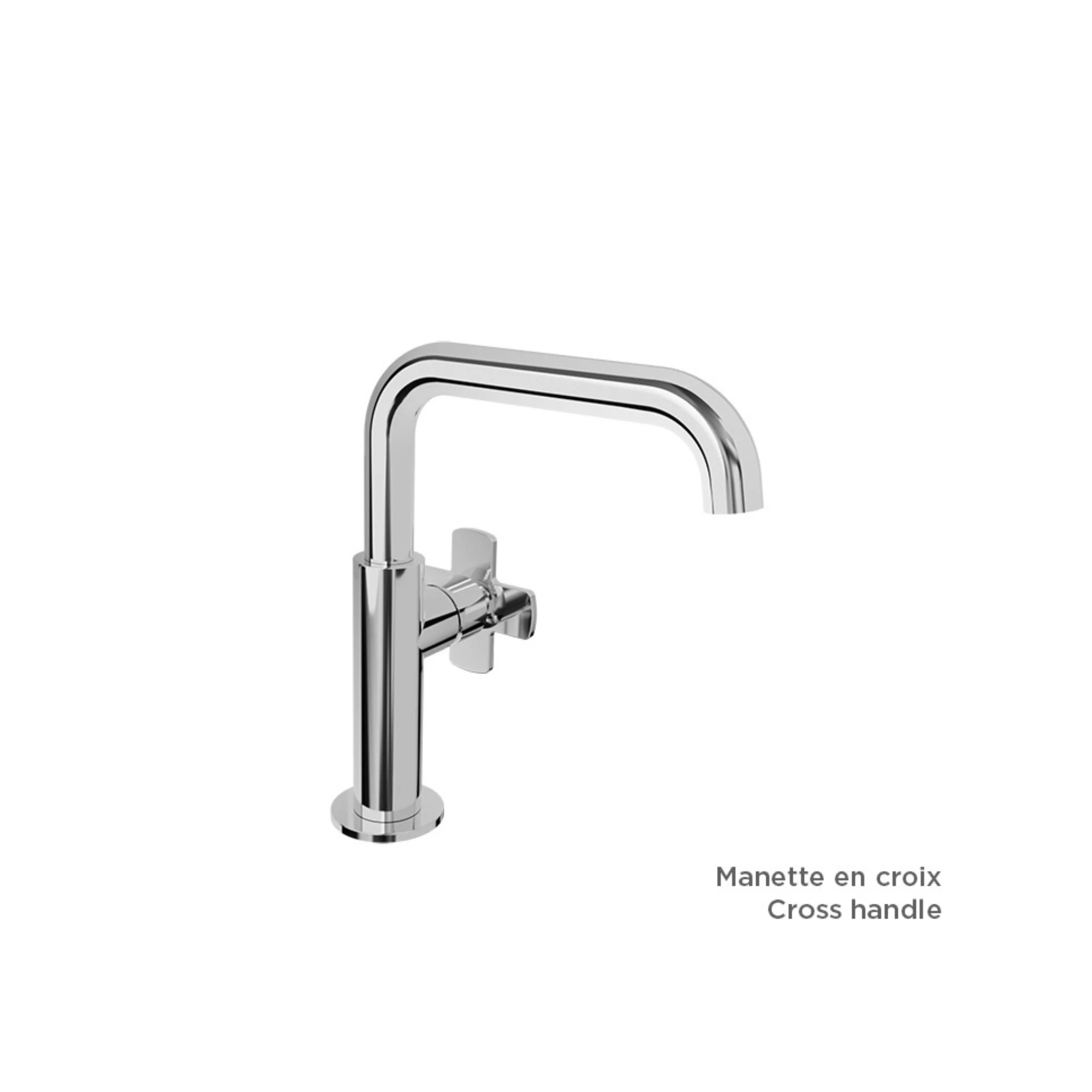 Robinet de lavabo monotrou Bec Carré Collection AIR - Image 3
