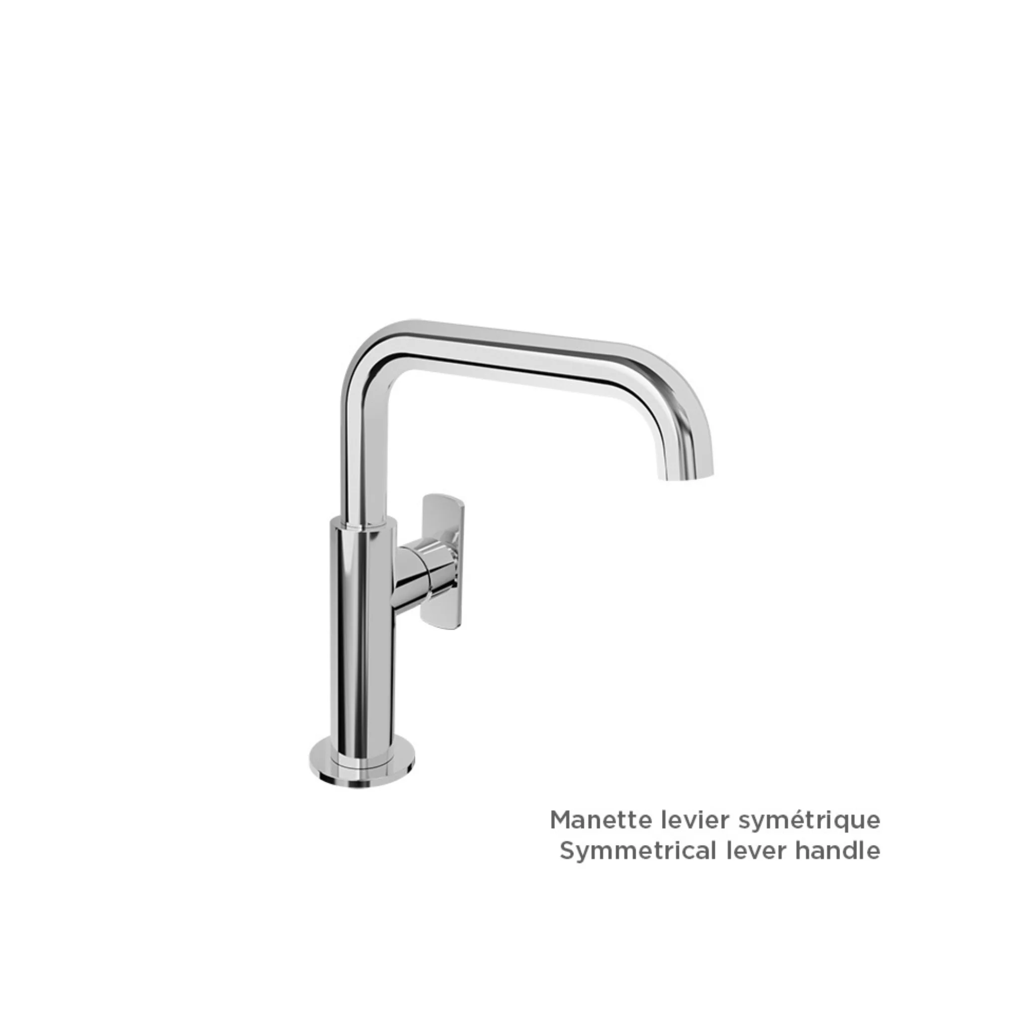 Robinet de lavabo monotrou Bec Carré Collection AIR - Image 4