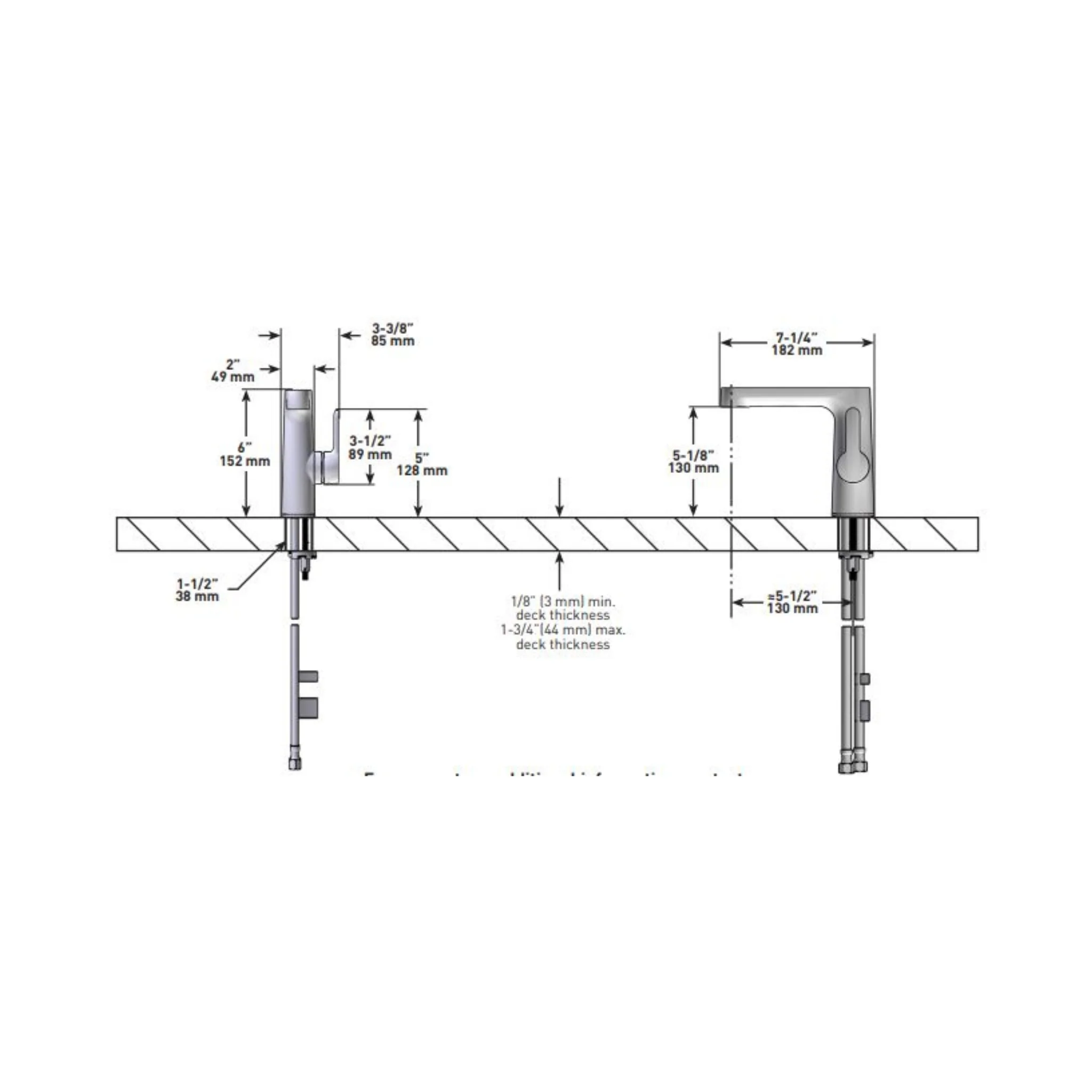 Robinet de lavabo monotrou Collection Nibi - Image 5