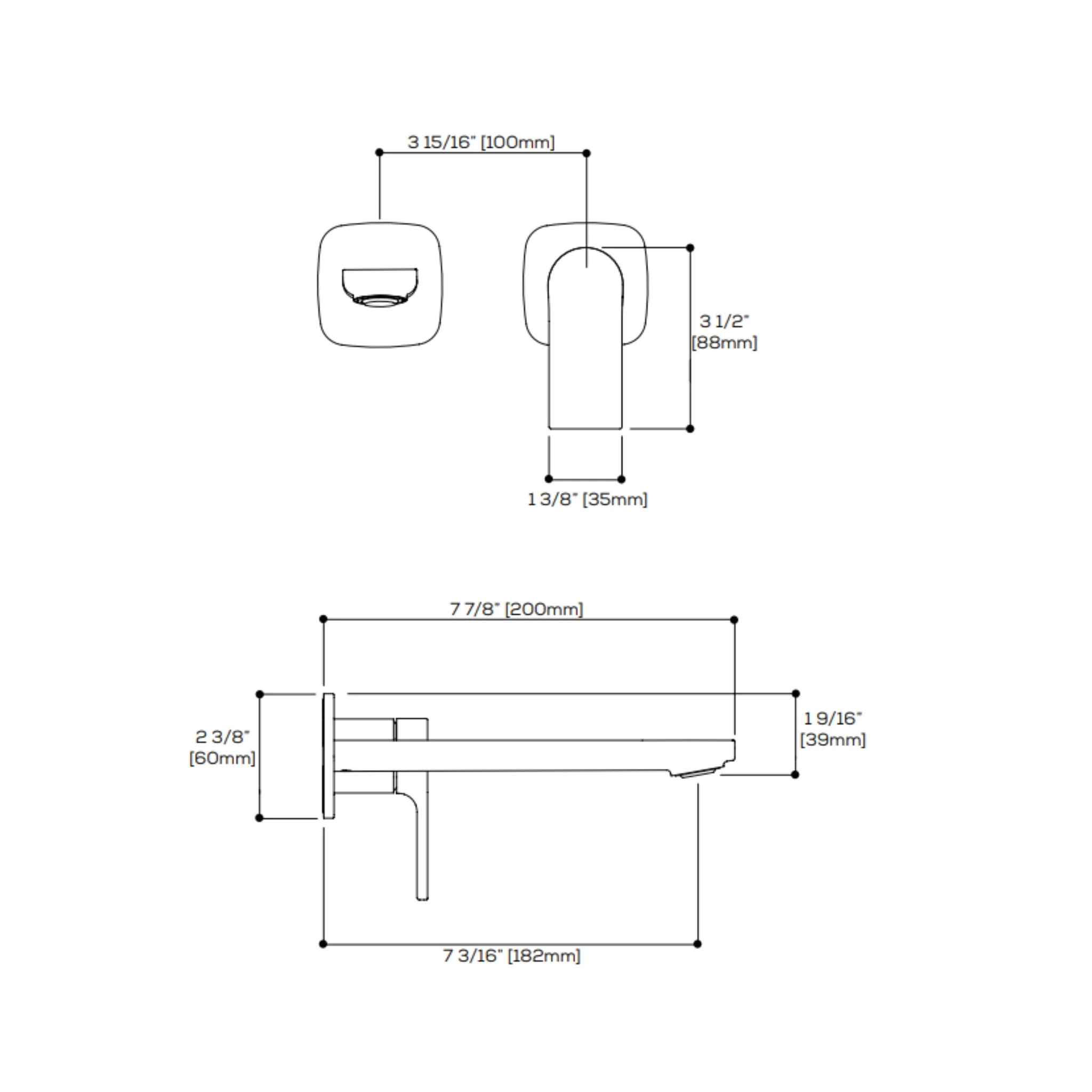 Robinet de lavabo mural Collection TMR PLUS - Image 5