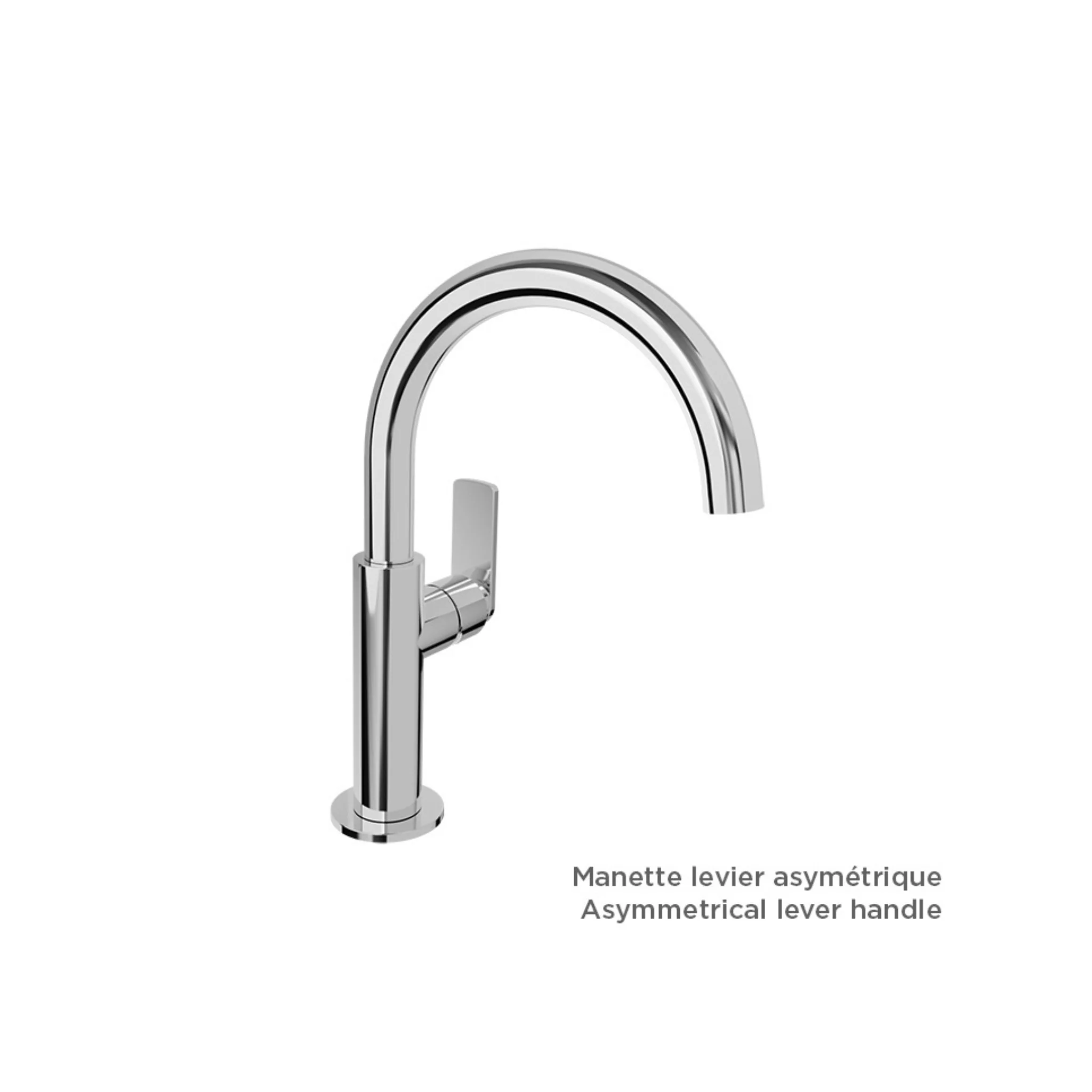 Robinet de lavabo monotrou Bec Rond Collection AIR - Image 5