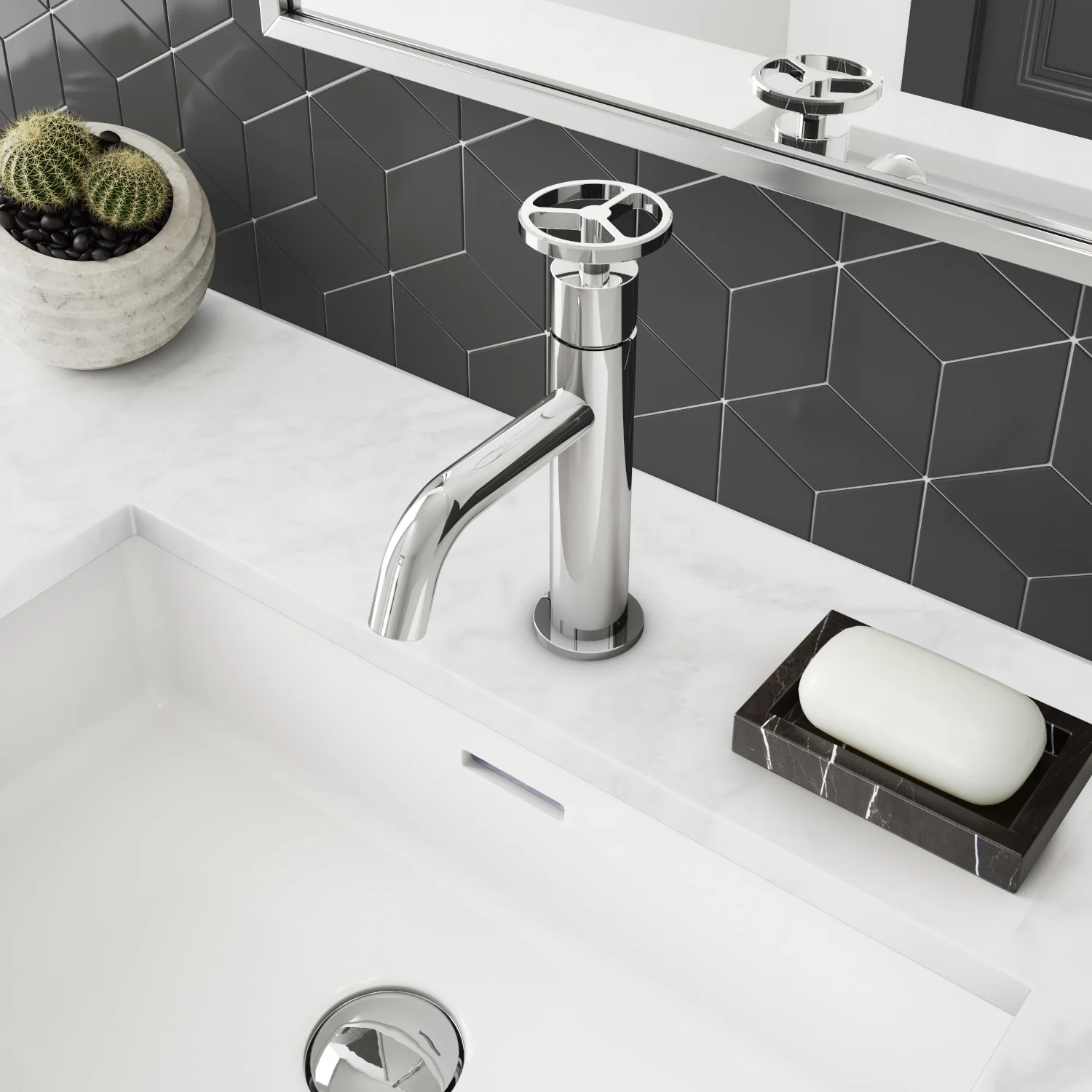 Robinet de lavabo monotrou Collection 1840 - Image 3