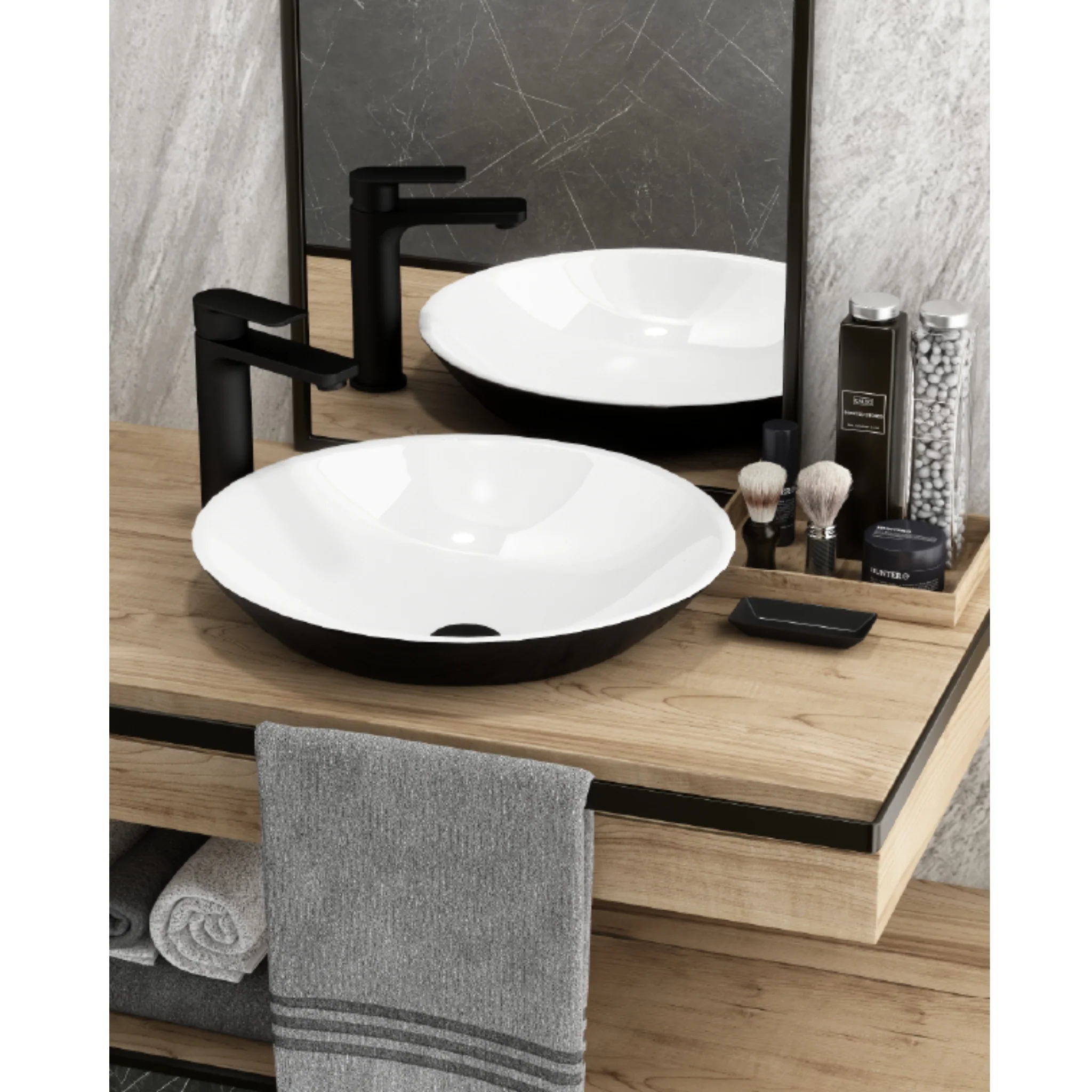 Robinet de lavabo monotrou collection Delano (sans drain) - Image 7
