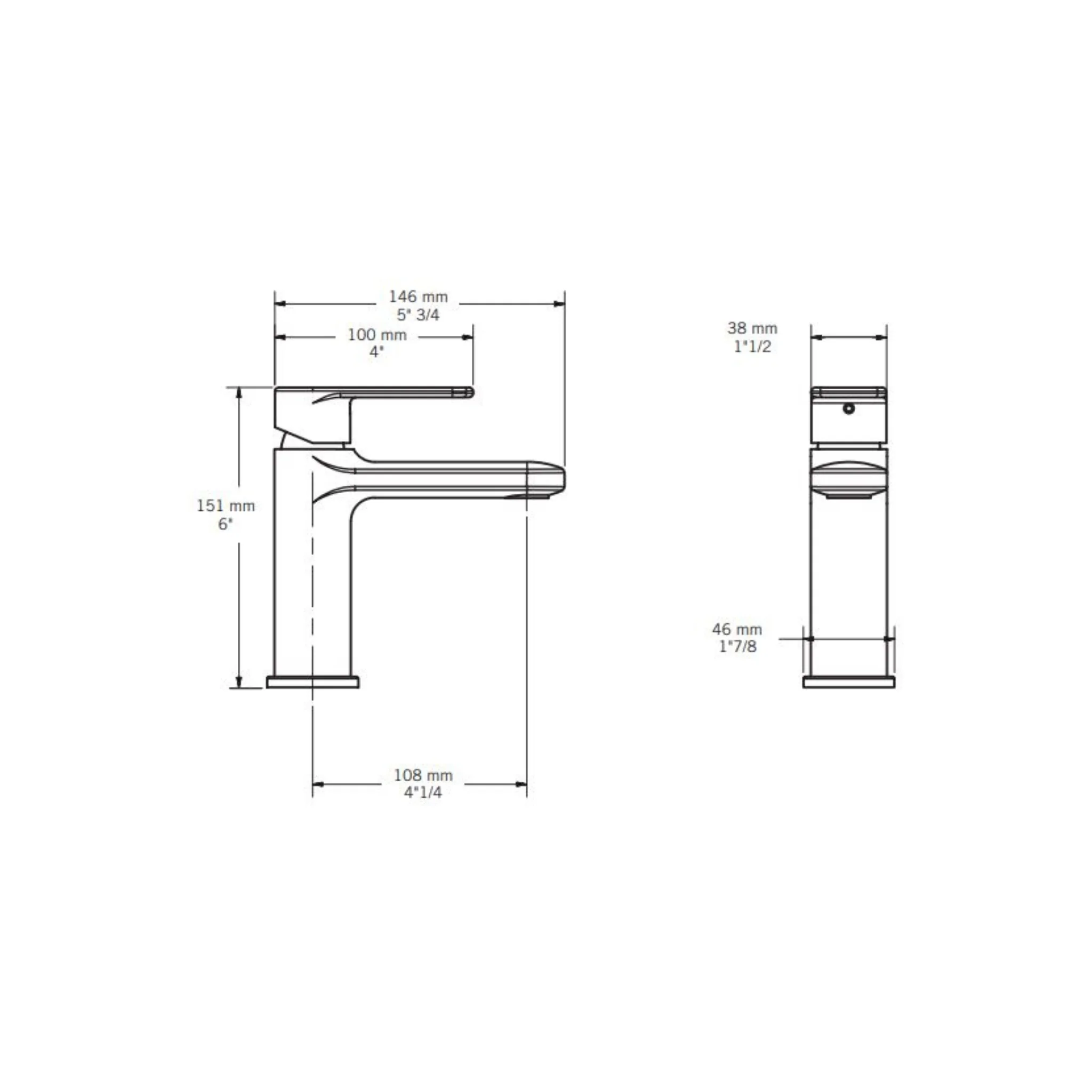 Robinet de lavabo monotrou Collection Myrto - Image 3