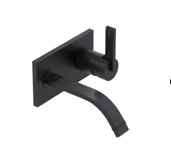 Robinet de lavabo mural mono-commande Collection R10 - Image 2