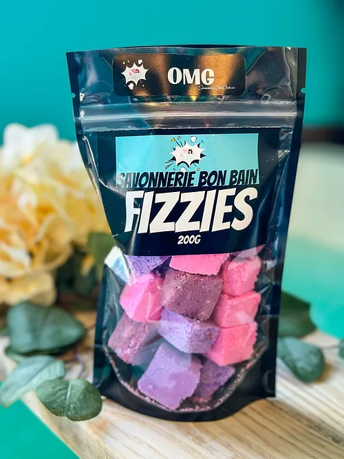 Sachet de Fizzies pour le bain Mûres Vanillées 200gr BON BAIN