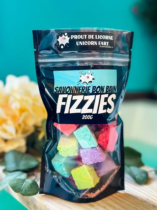 Sachet de Fizzies pour le bain Prout de Licorne 200gr BON BAIN