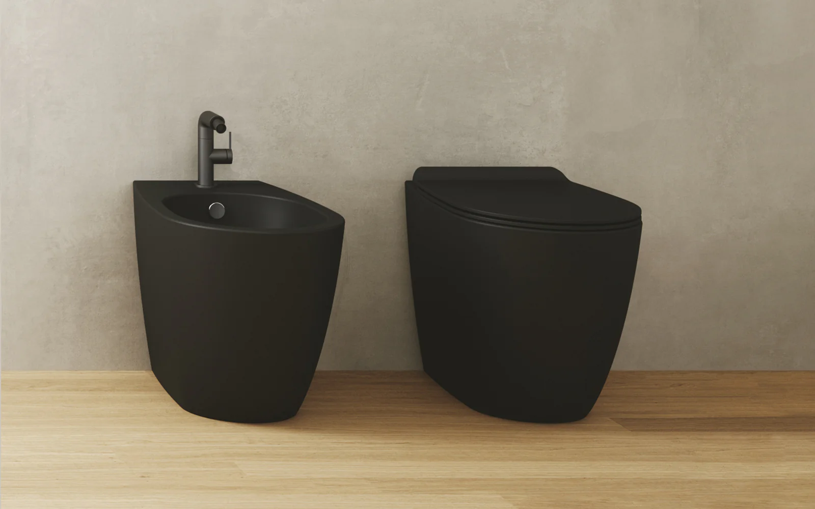 Toilette sans rebord avec siège Collection Vignoni Vertigo - Image 3