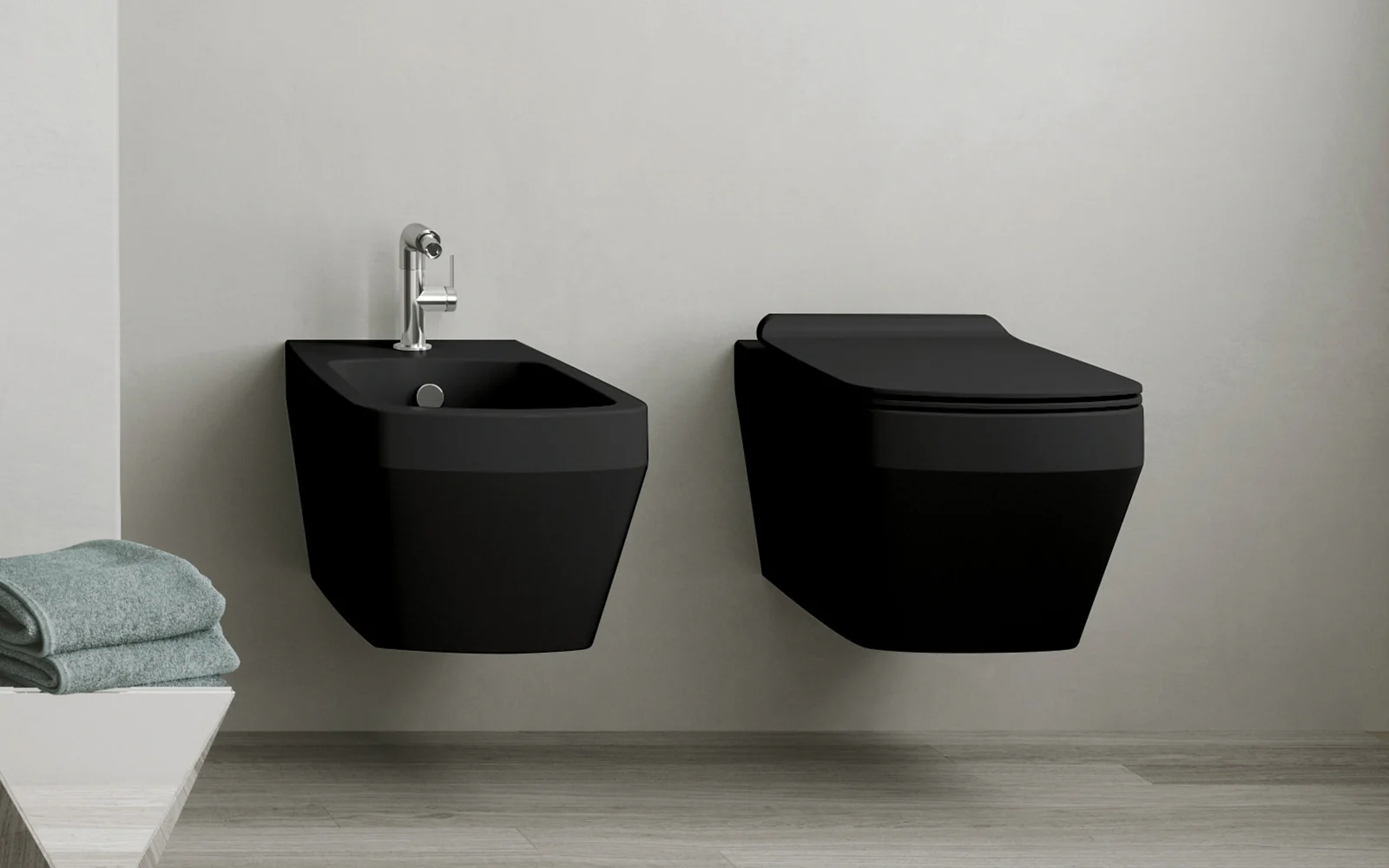 Toilette suspendue sans rebord avec siège Collection Baden Baden - Image 3