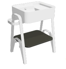 Vanité structure blanche avec lavabo Collection Hop - Image 3