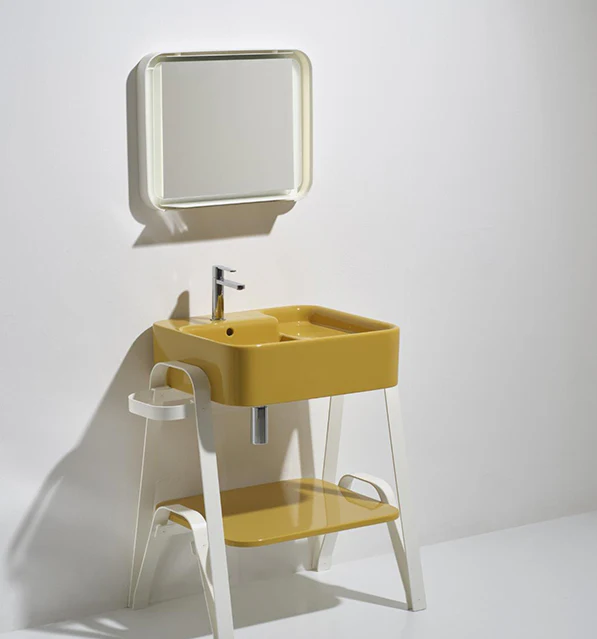 Vanité structure blanche avec lavabo Collection Hop - Image 4
