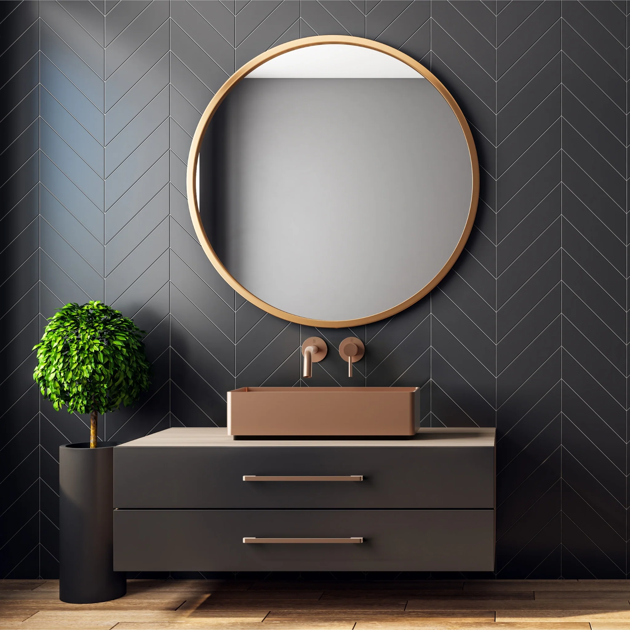 Vasque rectangulaire 20" Or Collection Vanity PearlArc - Image 3